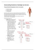 Samenvatting Anatomie en fysiologie van de mens hoofdstuk 1 t/m 4