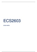 ECS2603, FIN2601 & MAC2601 COMPLETE EXAM BUNDLE