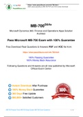 Microsoft MB-700 Practice Test, MB-700 Exam Dumps 2020 Update