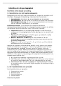 samenvatting inleiding in de pedagogiek Hfst 1 t/m 4 en hfst 6