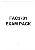 FAC3701, AUI3702 & MNB3701 COMPLETE EXAM BUNDLE