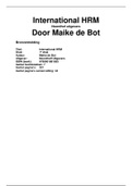 Samenvatting: International HRM door Maike de Bot