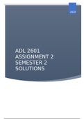 ADL 2601 Assignment 2 Semester 2 2020
