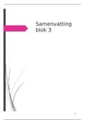 Samenvatting blok 3/C