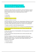 NR 509 - NCLEX RN PHARMACOLOGY FINAL EXAM STUDY GUIDE.