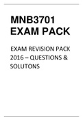 MNB3701, MNO3701, ECS2602 & MAC2601 COMPLETE EXAM BUNDLE