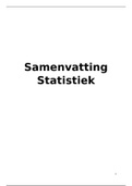 Statistiek - Bedrijfskunde (Avans hogeschool) - Jaar 1