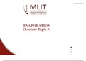 Evaporation Lecture Slides