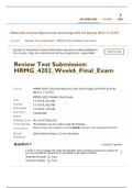 HRMG 4202 Week 6 Final Exam – Human Resource Development and Change