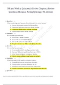 NR 507 Week 2 Quiz 2020/2021ACE builders (Evolve Chapter 3 Review Questions McCance Pathophysiology, 7th edition) MCQs n 100% sure answers