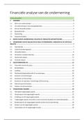 Samenvatting Financiële Analyse van de Onderneming