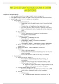 NR 291 STUDY GUIDE EXAM 4 WITH ANSWERS