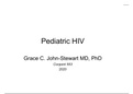 PEDS 620 _ GH 573 Ped HIV _ 2020 - Chamberlain College of Nursing | PEDS620 _ GH 573 Ped HIV _ 2020