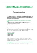 Family Nurse Practitioner Questions & Answers for FNP Exam Review (Latest 2020 / 2021)