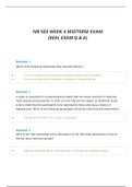 NR 503 WEEK 4 MIDTERM EXAM (REAL EXAM Q & A){100%}