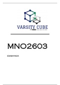 MNO2603 EXAM PACK 2020