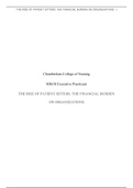 Executive Practicum|NR 630 PROJECT MANAGEMENT PAPER – THE RISE OF PATIENT SITTERS.