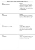 HESI PHARMACOLOGY TERMS AND DEFINITIONS 2