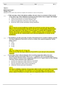 NR 340 HESI Exit Exam 1 -NR 340 HESI Week 8 FINAL EXAM-160 Q & A,  NR 340 Critical Care Nursing, Verified Correct Documents, Chamberlain college of Nursing