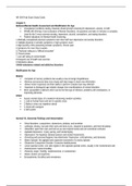  NR 509 Final Exam Study Guide/ Comprehensive STUDY GUIDE