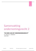 Samenvatting ondernemingsrecht 2 