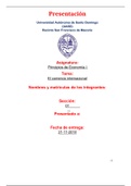 Economía - Práctica Seminario - El Comercio internacional