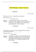INFO 505 Quiz-1 (Version 2), Health Informatics – INFO 505, Liberty university, Already graded A