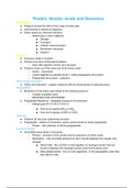 Proteins, Nucleic Acids and Genomics