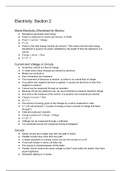 GCSE Physics Electricity Section 2