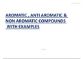 Aromatic, Anti Aromatic and Non Aromatic compounds