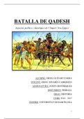 La batalla de Qadesh: Aspectes polítics i ideològics de l’Imperi Nou Egipci