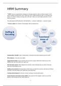 Samenvatting HRM en M&O - NHL Stenden - IHM - Module Performance