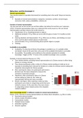 Summary Behaviour and Environment 3: Cognition, Attitude and Motivation