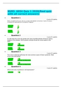 NURS  6054 Quiz 1 2020(Real quiz with all correct answers)