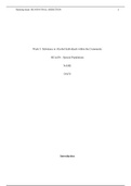 HCA 430 Week 5 Final Project, Community Services (Substance Abuse or Alcohol){GRADED A}