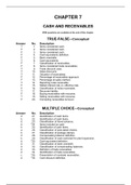 Test Bank Chapter 7 Cash and Receivables.