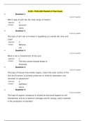 G150 / PHA1500 Module 06 Final Exam-3 (Latest, 2020): Structure and Function of the Human Body: Rasmussen College 