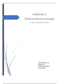 Onderzoekend vermogen (CAT) PL3, cijfer 8,1