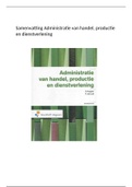 Samenvatting Administratie van handel, productie en dienstverlening Hst 6,13,15,16 en 20 + voorbeelden