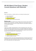 NR 503 Week 8 FINAL EXAM (Version-1),Final Exam Student Consult Questions with Rationale-1V, Final Exam Study Guide( Version-1 and Version -2),NR 503: Epidemiology,(100% Verified answer to secure better grades),Chamberlain College of Nursing