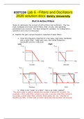 ECET220 Lab 6 –Filters and Oscillators  lab reports assessment 2020/2021