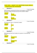 BUSI 3002 – MGMT 3101 MIDTERM EXAM WEEK 3 – QUESTION AND ANSWERS