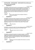 NURS 6650N – NURS 6650D – NURS 6650C Pyschotherapy Group Fam Spring 2020  Midterm Exam – Week 6(75/75){GRADED A PLUS}{LATEST VERSION 2020}