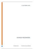 Praktijkopdracht behandelverantwoordelijkheid praktijkleerjaar 1