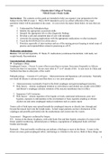 Chamberlain College of Nursing NR142 Exam 1 Study Guide