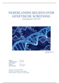 Schrijfopdracht blok 5: genetische screening