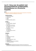 Les 5 | Zorg voor de patiënt met psychosomatische problematiek, alcoholabusus en chronische hepatitis