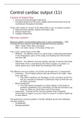 control of cardiac output