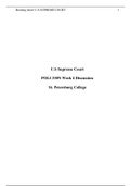 St. Petersburg College-POLI 330N Week 4 Discussion: US Supreme Court-Already_verified_Solutions_100%