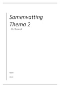 Samenvatting Thema 2.1.2 - Benauwd